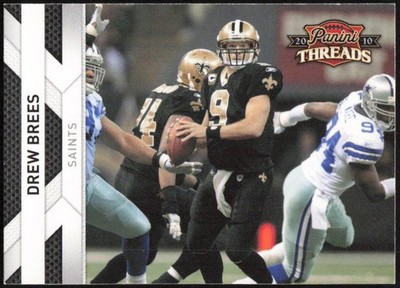 2010 Panini Threads #91 Drew Brees New Orleans Saints