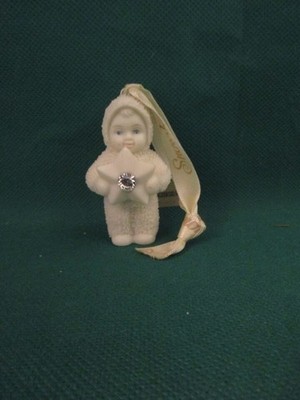 2000 Department 56 Snowbabies ''Star Shine'' Swarovski White Clear Stone Ornament