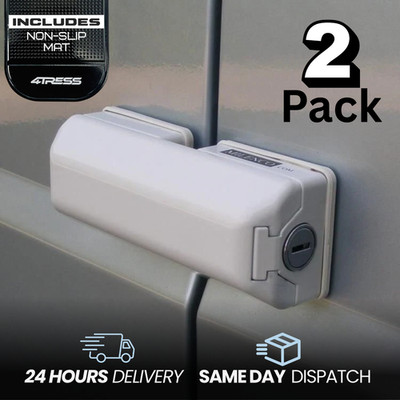 Van Door High Security Lock Sliding Side & Rear Twin Milenco Locks WHITE 3063 +M