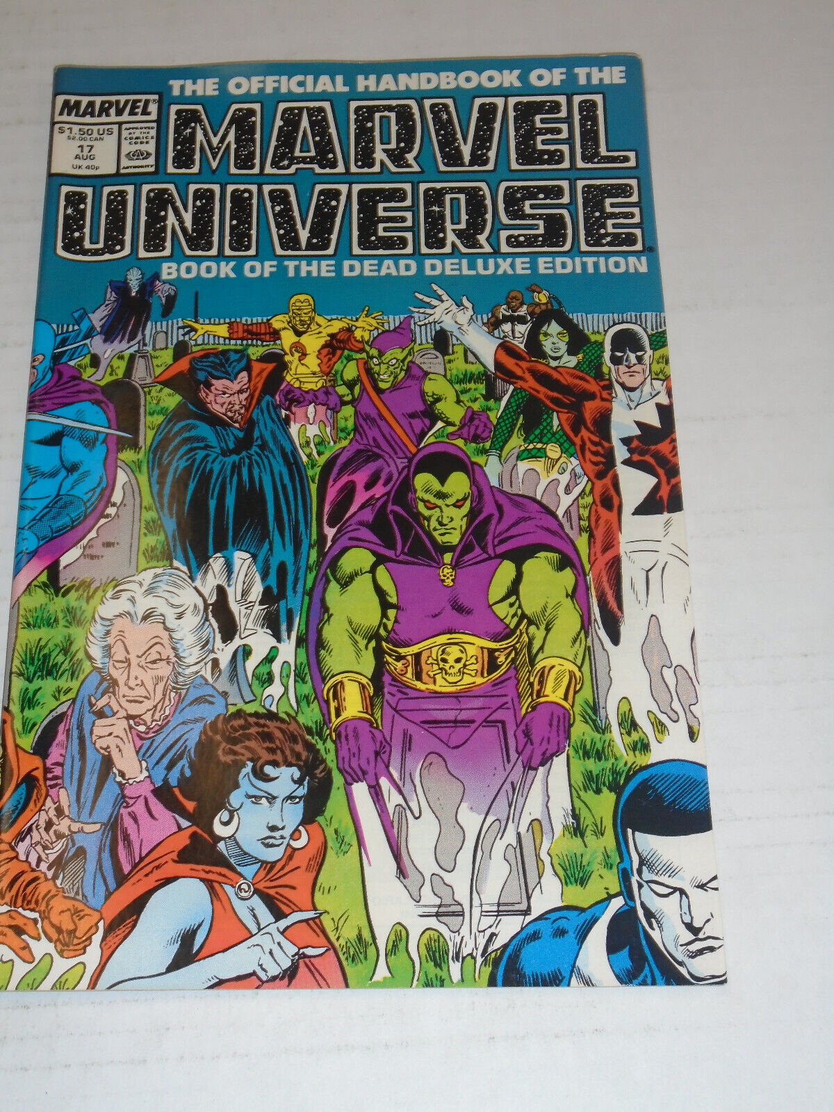 OFFICIAL HANDBOOK OF THE MARVEL UNIVERSE DELUXE EDITION #17 (1987) Drax, Dracula