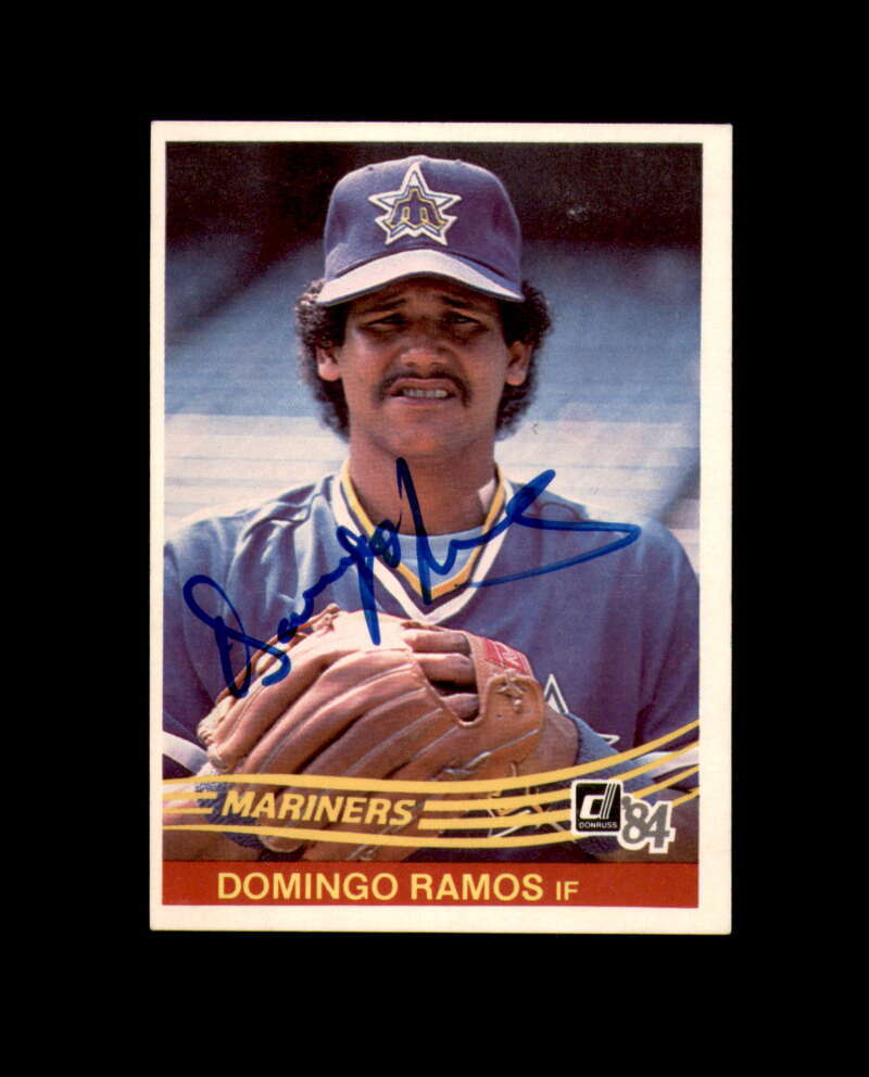 Domingo Ramos Signed 1984 Donruss Seattle Mariners Autograph