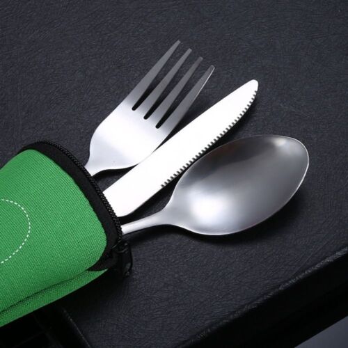 Cutlery Tableware Outdoor Tableware Set Fork Spoon Set Camping Fork Spoon - Foto 1 di 22