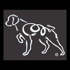 Brittany Spaniel K Line Dog Breed Window Tattoo Decal