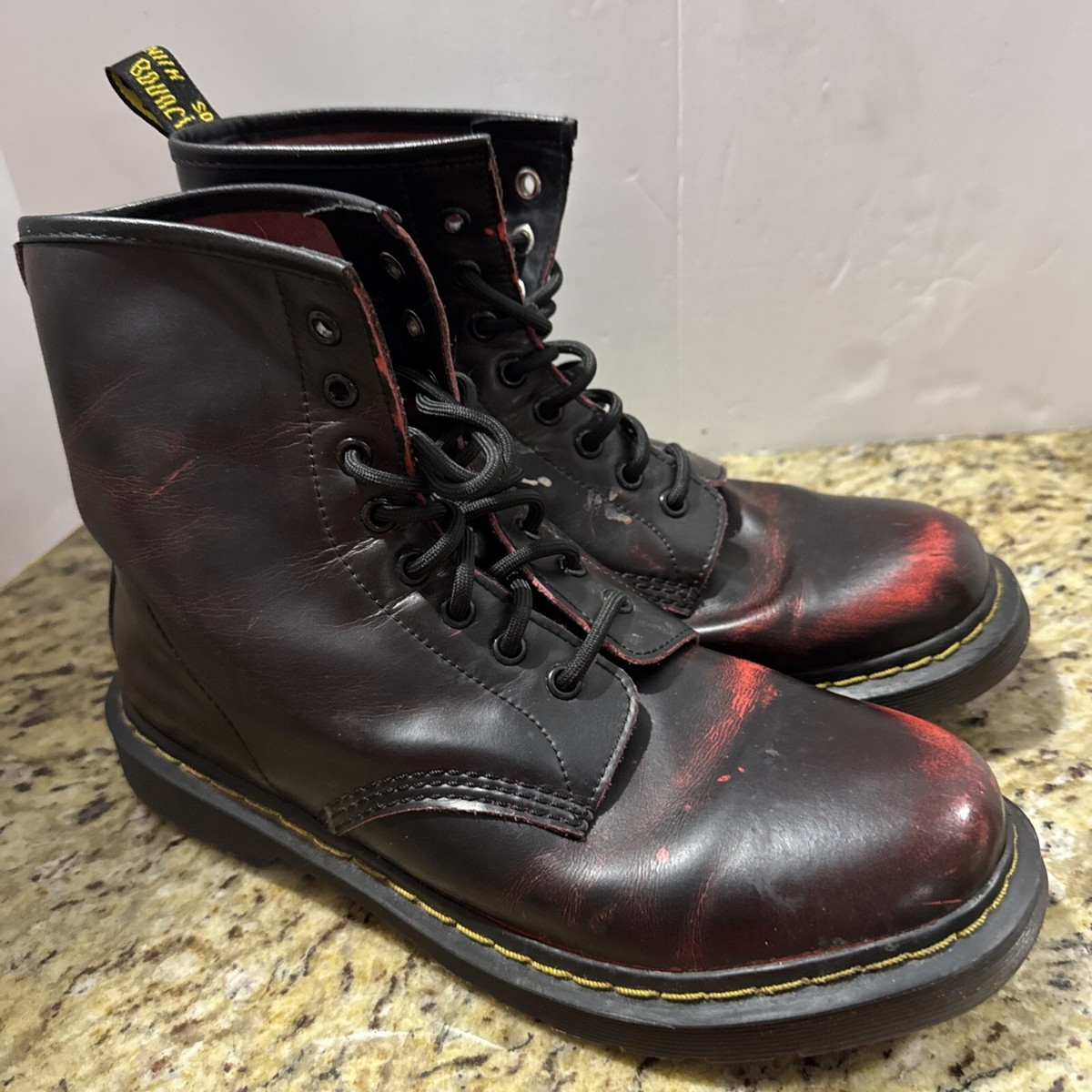 Marke NIIH Bouncing Soles Black Leather Boots, Women