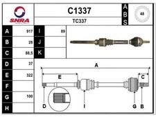 Antriebswelle CITROEN PEUGEOT XM 607 3.0 2.7 HDi 2.2 HDI vorne rechts Automatik