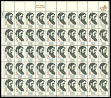 US #1446 8¢ American Poet Sidney Lanier Sheet of 50 VF NH MNH