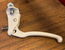 Vintage NOS Old School BMX White Rear 128 Tech 6 Brake Lever 1984? Dia-Compe