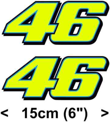 Valentino Rossi 46 The Doctor MotoGP Aufkleber verschiedene Größen Startnummer