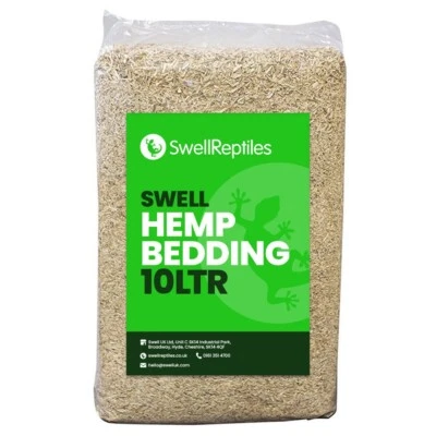 Swell Reptiles Hemp Bedding Substrate | 10-50Litres | Snakes Tortoises Rodents
