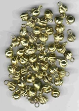 70 GOLD Clapperless  Bells, Belly Dance bells  #F107-1  Free S&H