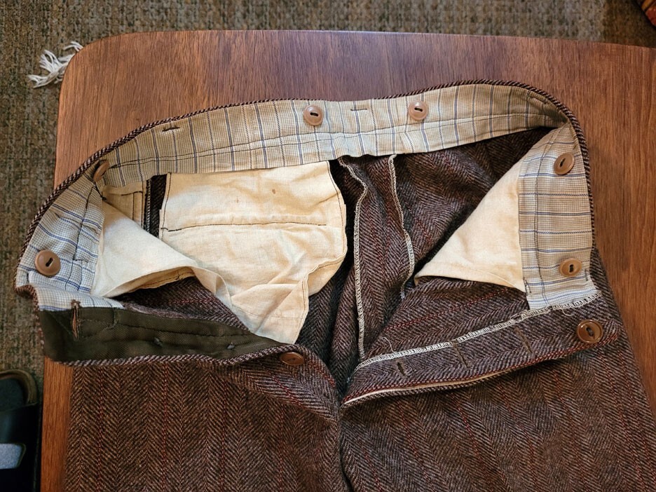 Rare Vintage 1930's Boys Tweed Trousers Pants. Pattern! | eBay
