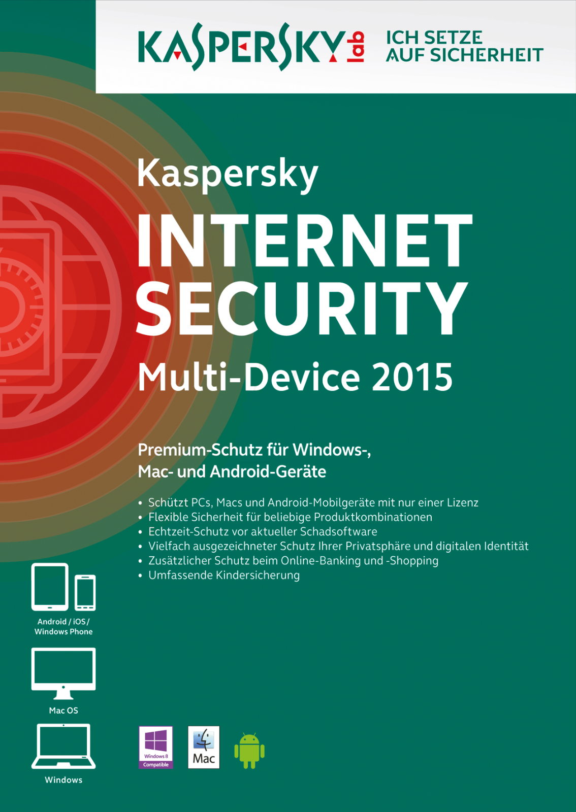 Kaspersky Internet Security 2024 | 1 Gerät/MAC/PC 1 Jahr.