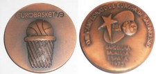 FIBA EUROPEAN BASKETBALL CHAMPIONSHIP MEN 1973 EuroBasket 73 PARTICIPATION MEDAL