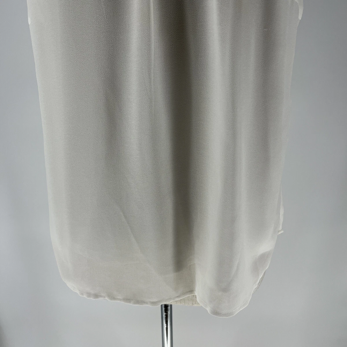 Vero Moda Top NEW Size XL (Fit L) White Sleeveless Beaded Neckline