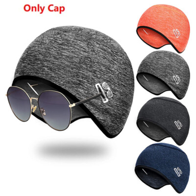 Warme Mütze Helm Unterziehmütze Unterhelmmütze Fleece Unisex Fahrrad Bike Winter