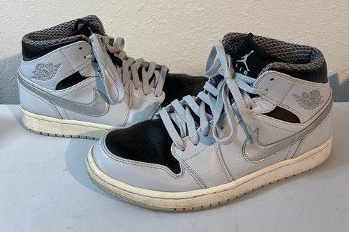 Nike Air Jordan 1 para Hombres Color Gris Metalizado Plata/554724-032 | eBay