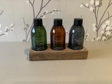 #REDUCED# M&S "Apothecary" Set of 3 (empty) bottles with Stand.