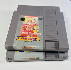 TRACK & FIELD 1 + 2 -- NES Nintendo Original Classic Authentic 2 Games TESTED 