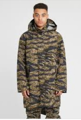 nikelab essentials tiger camo parka