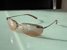 Vintage Thierry Mugler Star Rimless Sunglasses - Rose / Brown - Early 2000s