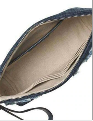 Michael Kors Denim Medium Floral Applique Wristlet Pouch Blue for  