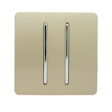 Light switches Plug Sockets Fused Spurs TV Phone Trendi Switch Gold Designer