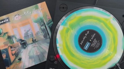 Oasis Definitely Maybe 30th Anniv. Limited Yellow/Blue/White Vinyl /15000