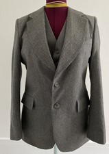 Mitchell Walker 70s/80s Vintage Rare Hand Finished 3 Piece Suit