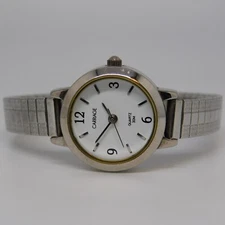 CARRIAGE by Timex Silver Tone Quartz Analog Women's Watch Sz. 6" New Battery