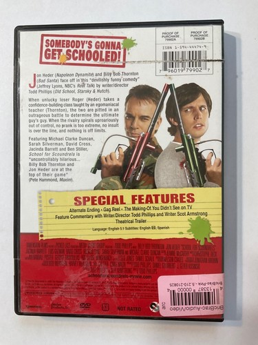School for Scoundrels (DVD, 2006) Disc only "No Box or Artwork" Free Shipping - Picture 2 of 2