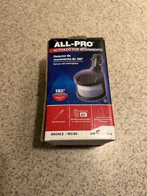 Cooper Lighting All Pro Motion Activated 180 Degree Motion Sensor New In Box