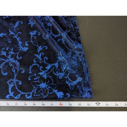 Abito vintage junior senza maniche blu scuro floreale scintillante 7 Y2K Fairygrunge - Foto 6 di 8