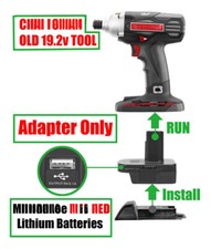 1x Adapter for Milwaukee M18 RED Li-ion Battery to fits Craftsman 19.2v OLD Tool