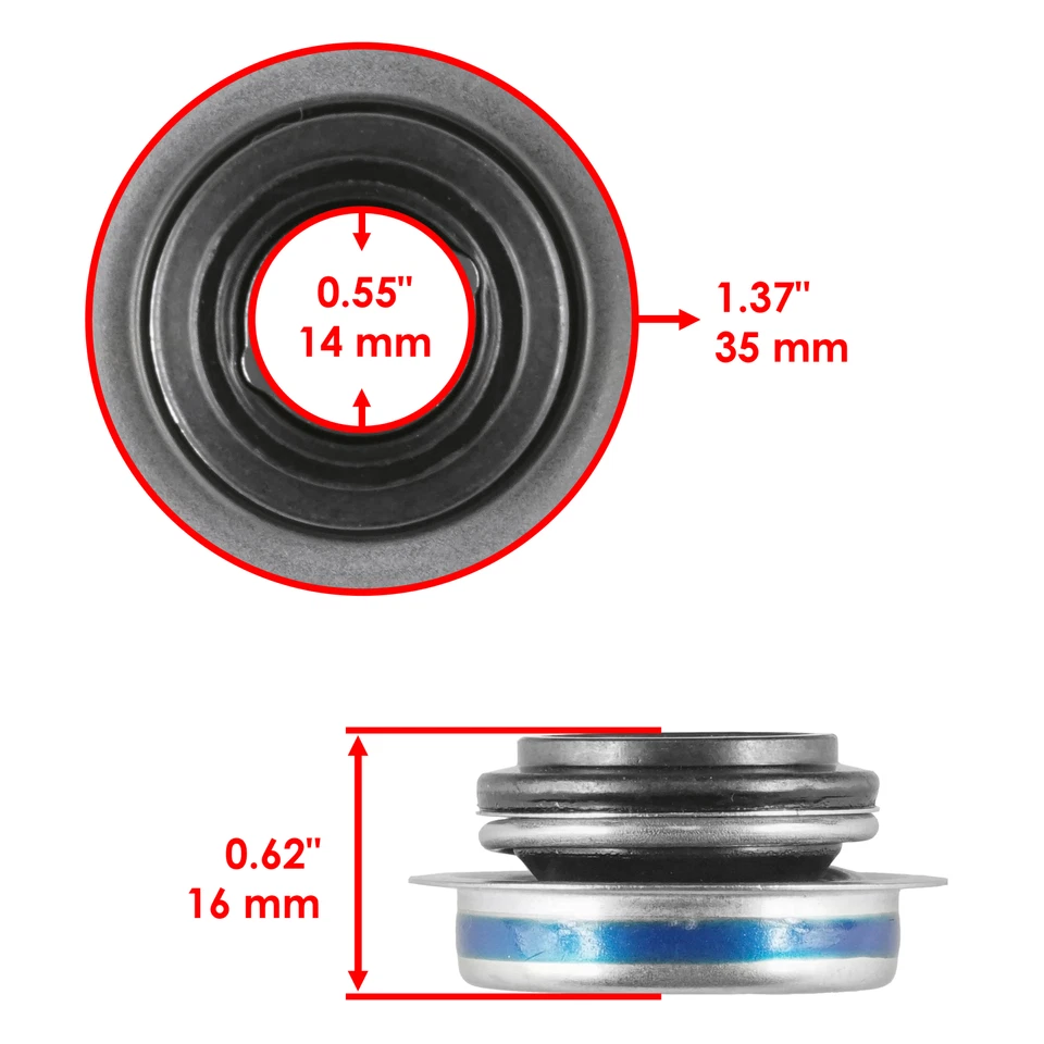 Kit de bomba de agua Caltric para Yamaha Kodiak 400 YFM400 2x4 2000-2001 2003-2004 Foto 2 de 4