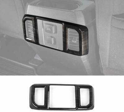 Rear Air Condition Outlet Vent Trim Cover for Ford F150 2015-20 Black Wood Grain