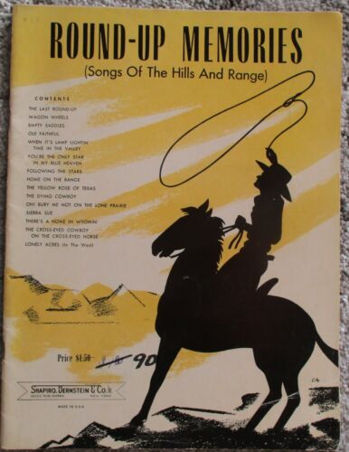Round-Up Memories (Songs Of The Hills And Range)  Music Book - Picture 1 of 2