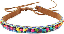 Hat Band Cowboy Western Hat Beaded Hatband Men Women Handmade Belt for Fedora