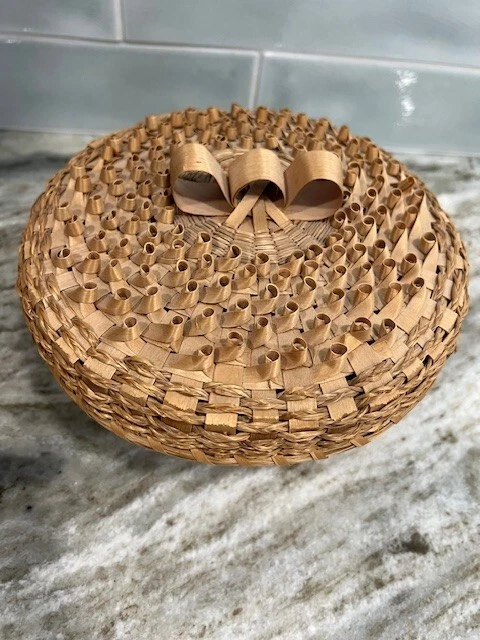 Curly Bowl Basket Passamaquoddy Micmac North American Indian Vintage - Image 2 of 4