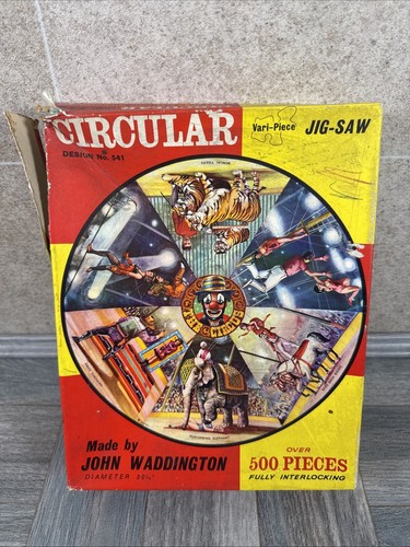Rompecabezas circular X4 vintage Waddingtons No.541, 542, 544, 549 sin marcar - Imagen 11 de 19