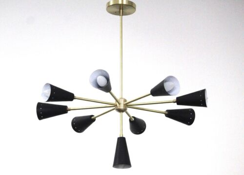 Elegant Brass Modern Chandelier A Timeless Piece for Your Home Decor - Picture 1 of 5