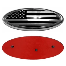 9inch Ford F250 F350 Accessories FRONT GRILLE Tailgate US Flag Oval Emblem Badge