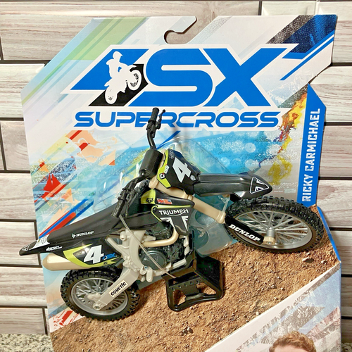 Ricky Carmichael 2025 Triumph TF 450-RC Supercross Motorcycle MX SX Model RARE - Picture 2 of 19