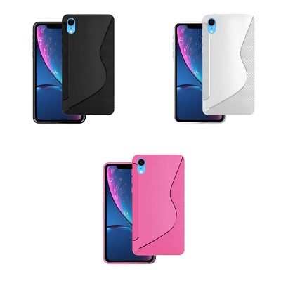 Für Apple iPhone XR Hülle Silikon Gel Skin Stoßfest Handy Cover