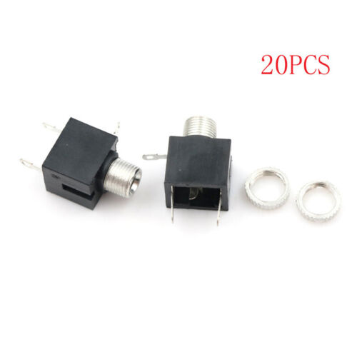 20pcs 3.5mm Female Connector 3 Pin Headphone Jack Socket Mono Channel PJ-301F-wf - Picture 1 of 6