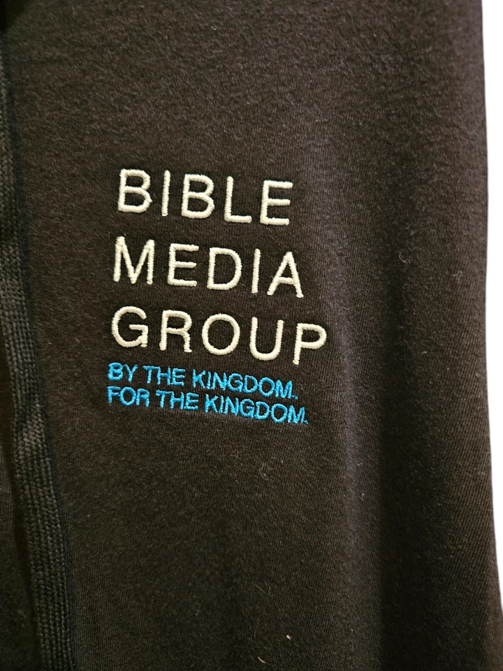 Bible Media Group Hoodie Mens XL Religious Christian Zip Up Black For  Kingdom  - Image 2 of 4