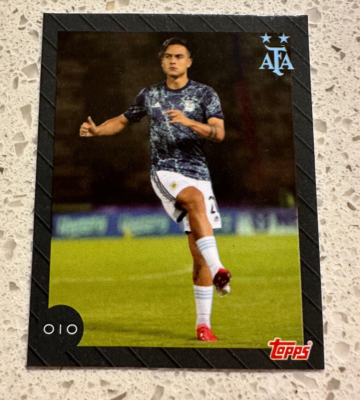 2022 Topps Vamos Argentina Sticker Paulo Dybala World Cup Champion