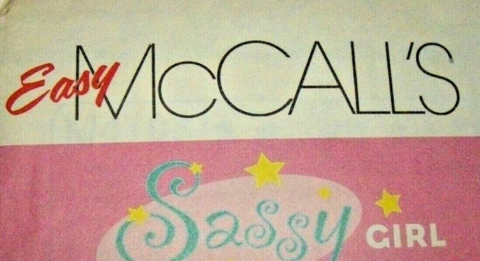 McCalls Sewing Pattern M4708 Sassy Girl Robe Top Bottom Bag Mask Ruffles Sz 7-12 - Image 3 of 4
