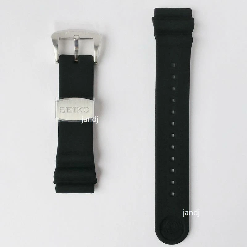 ORIGINAL SEIKO SILICONE BAND STRAP TURTLE SRP777 SRP779 SRPB11 SRPB53 BLACK