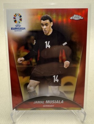 2024 Topps Chrome Euro Jamal Musiala Colormatch /99 Deutschland Bayern München