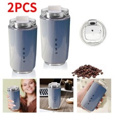 2X for Smeg Coffee Mug Stainless Steel Travel Water Bottle Insulated Cup Blue